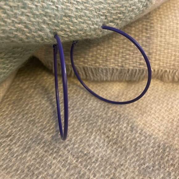 Jewelry - Purple Hoop Earrings